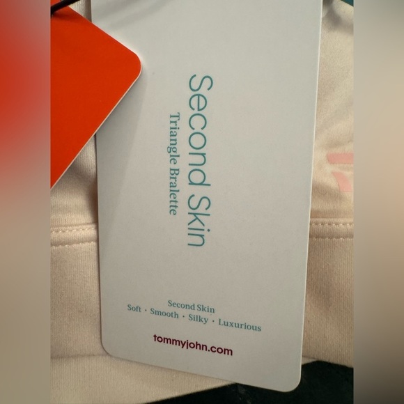 Tommy John Second Skin Triangle Bralette in Soft Pink Size XS fits cups D-DD NWT - Picture 9 of 11